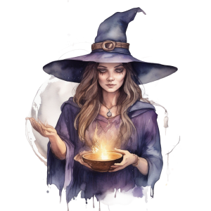 Witch Casting a Spell