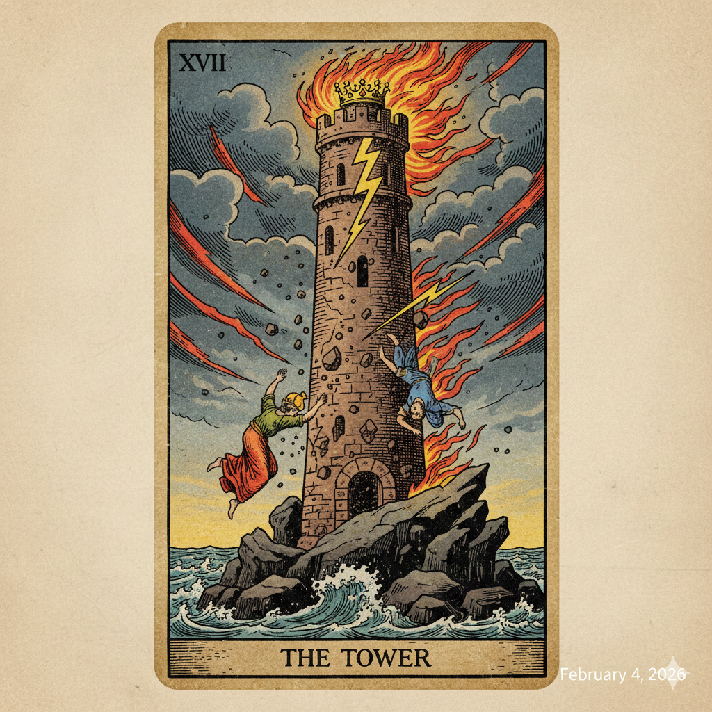 The Tower Tarot Card